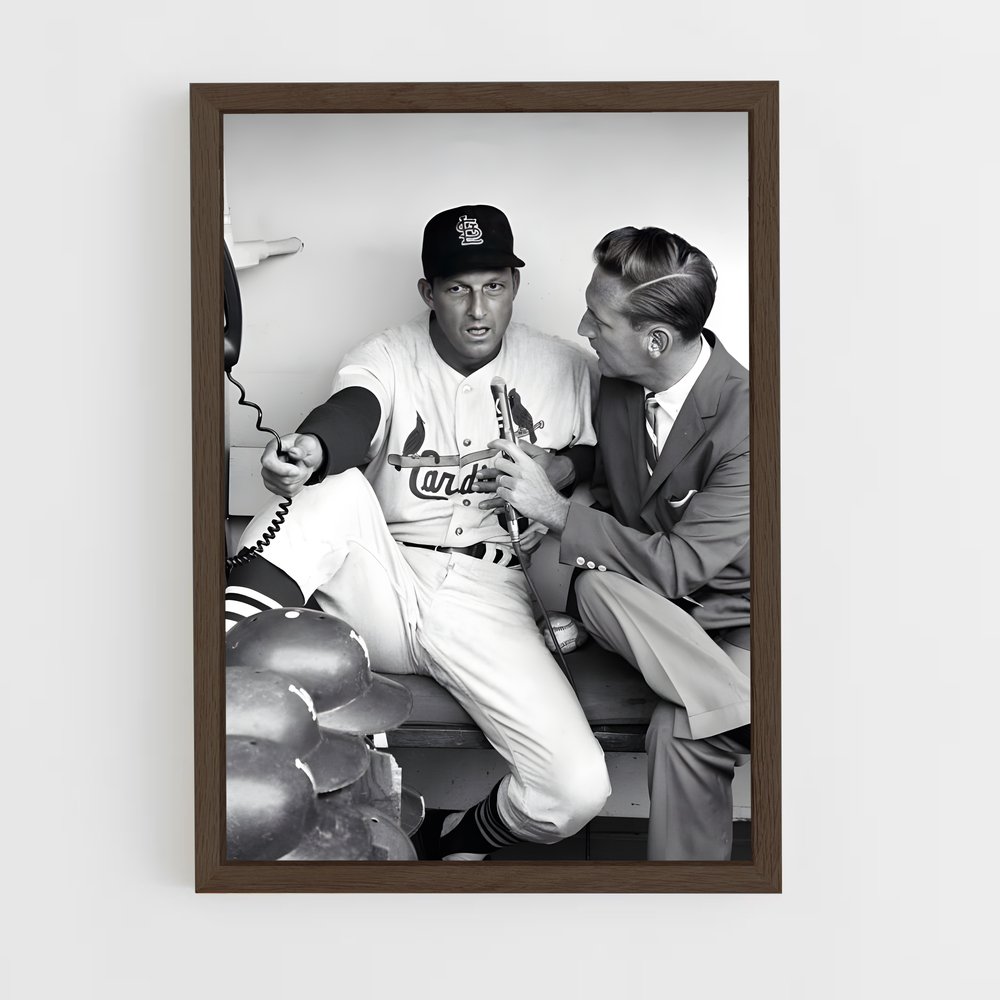 Poster Complices en Blanc et Noir – affiche Baseball (vue 5)